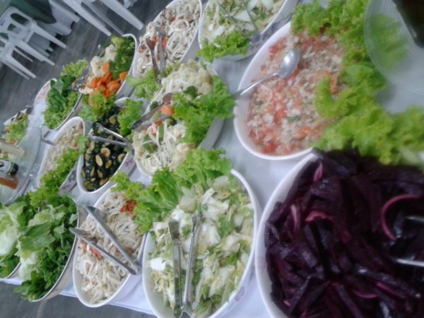 Opções de saladas